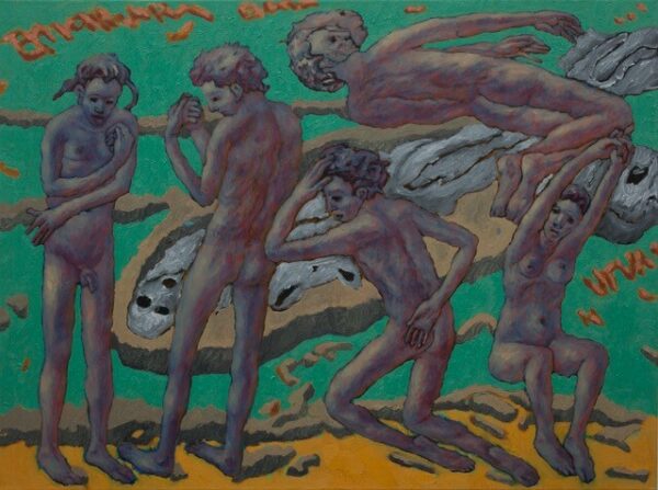 Hans Georg Kohler Emigrant olje pa lerret 60 x 80 cm