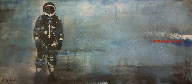 Morten Hjerto How Soon Is Now akryl pa lerret 80 x 180 cm